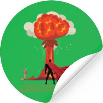 Discover Evil Superhero Stickers