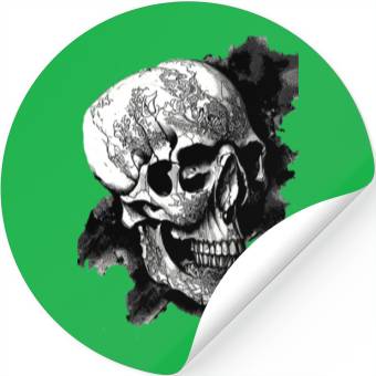 Discover Fancy Pirate Skull Stickers