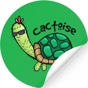 Discover Cool Tortoise Mixed Cactus Cactoise Stickers