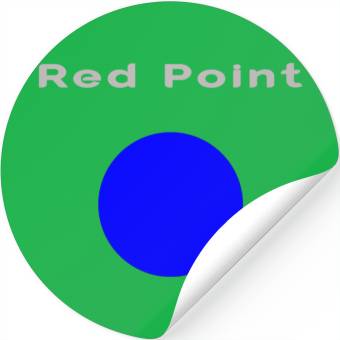 Discover Red point Stickers