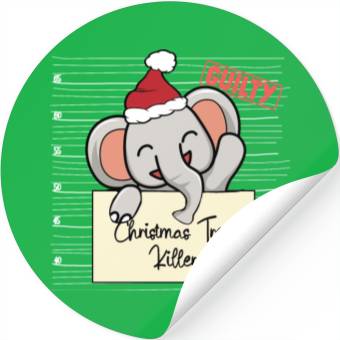 Discover Elephant christmas funny prison Stickers