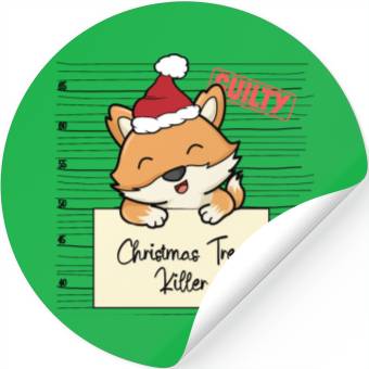 Discover Fox christmas funny prison Stickers