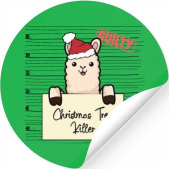 Discover Llama christmas funny prison Stickers