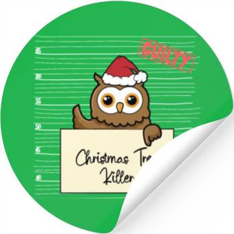 Discover Owl christmas funny prison Stickers