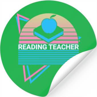 Discover Reading Teacher Retro Stickers