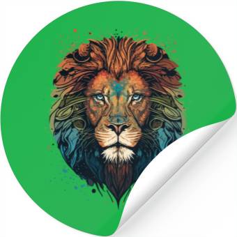Discover Mandala Lion Stickers