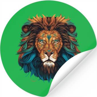 Discover Mandala Lion Stickers