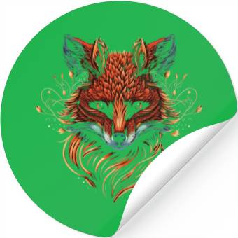 Discover Red Fox Stickers