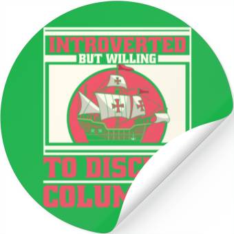 Discover Columbus Day 1492 Stickers