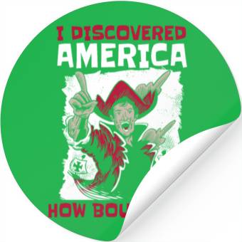Discover Columbus Day 1492 Stickers