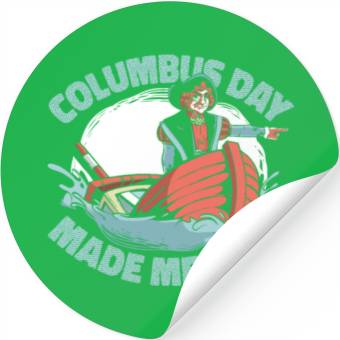 Discover Columbus Day 1492 Stickers