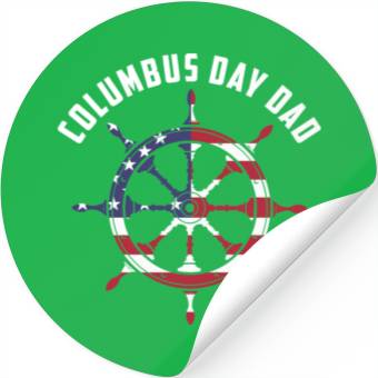 Discover Columbus Day 1492 Stickers