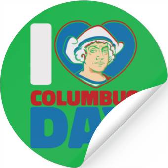 Discover Columbus Day 1492 Stickers