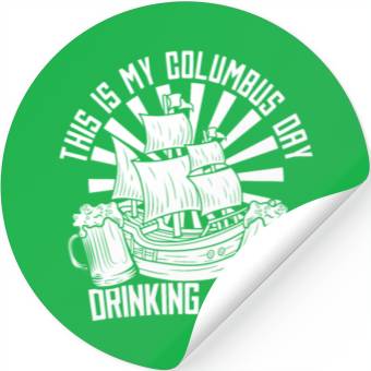Discover Columbus Day 1492 Stickers