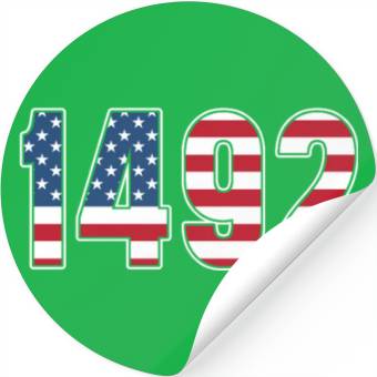 Discover Columbus Day 1492 Stickers