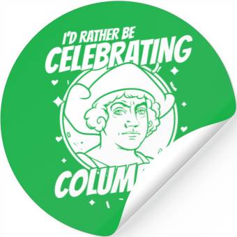 Discover Columbus Day 1492 Stickers