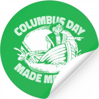 Discover Columbus Day 1492 Stickers