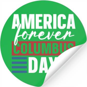 Discover Columbus Day 1492 Stickers