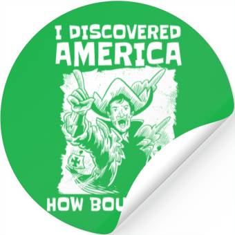 Discover Columbus Day 1492 Stickers