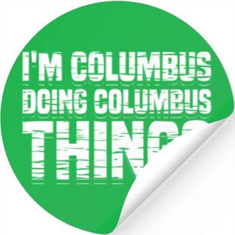 Discover Columbus Day 1492 Stickers