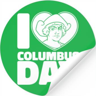 Discover Columbus Day 1492 Stickers