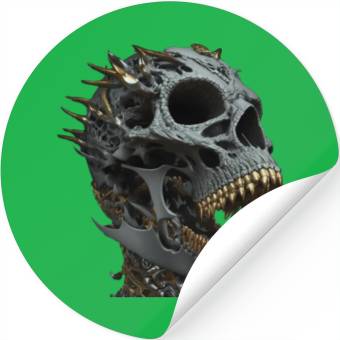 Discover Skull Bling Stickers