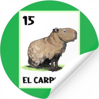 Discover El Carpincho Mexican Capybara Cards Stickers