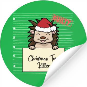 Discover Hedgehog christmas funny prison Stickers