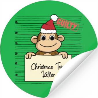 Discover Monkey christmas funny prison Stickers