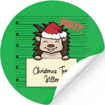 Discover Hedgehog christmas funny prison Stickers