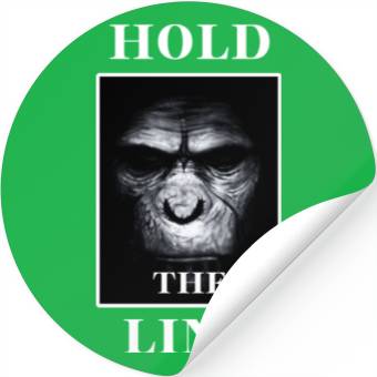 Discover APE Monkey Face "Hold the Line" Stickers