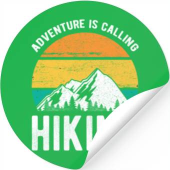 Discover Adventure is Calling Hiking Stickers