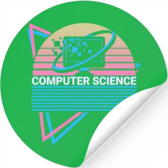 Discover Computer Science Retro Stickers