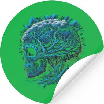 Discover Skull Brain Stickers