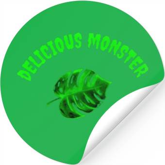 Discover Green delicious monster Stickers