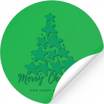 Discover Tree Christmas Stickers