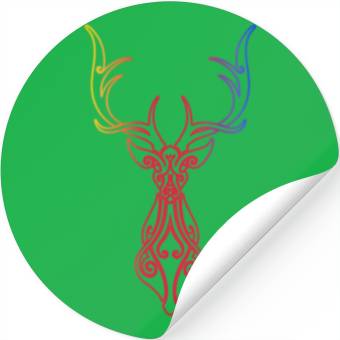 Discover elk tribal Stickers