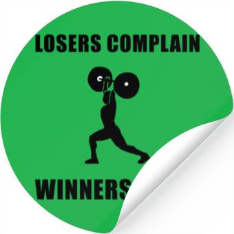 Discover Winners Train Weightlifting Stickers