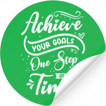 Discover Goal Typography Life Quotes Positive Message Stickers