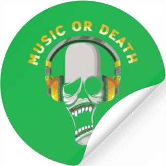 Discover Music or Death Stickers