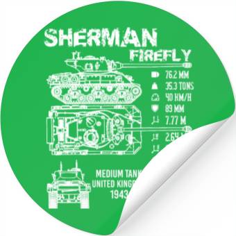 Discover Sherman Firefly Tank Specifications Stickers