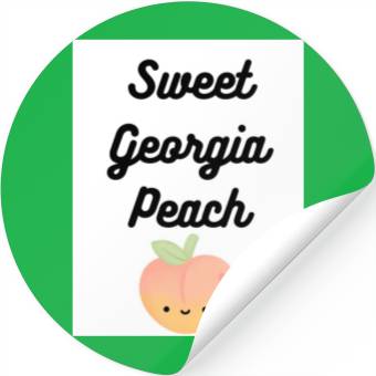 Discover Sweet Georgia Peach Stickers