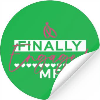 Discover Finally Engaged MF - Bride Bachelorette Party Stickers