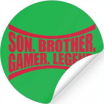 Discover son brother gamer legend Stickers