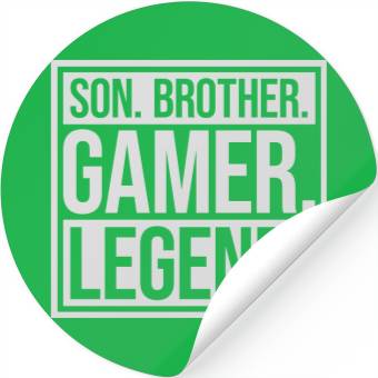 Discover son brother gamer legend Stickers