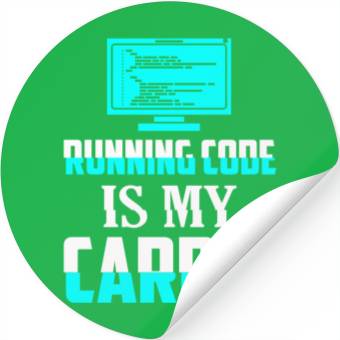Discover Running Code Is My Cardio Coding Software Stickers