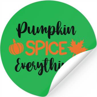 Discover Pumpkin Spice Everything Stickers