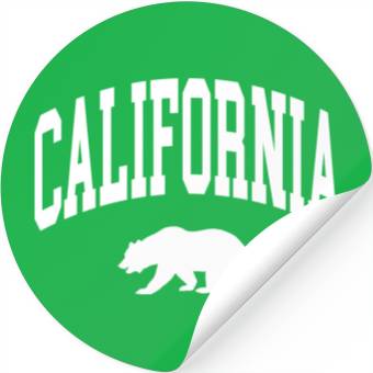 Discover California Bear Stickers