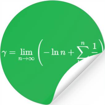 Discover euler constant, calculus and math Stickers