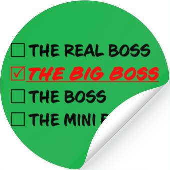 Discover THE BIG BOSS Stickers